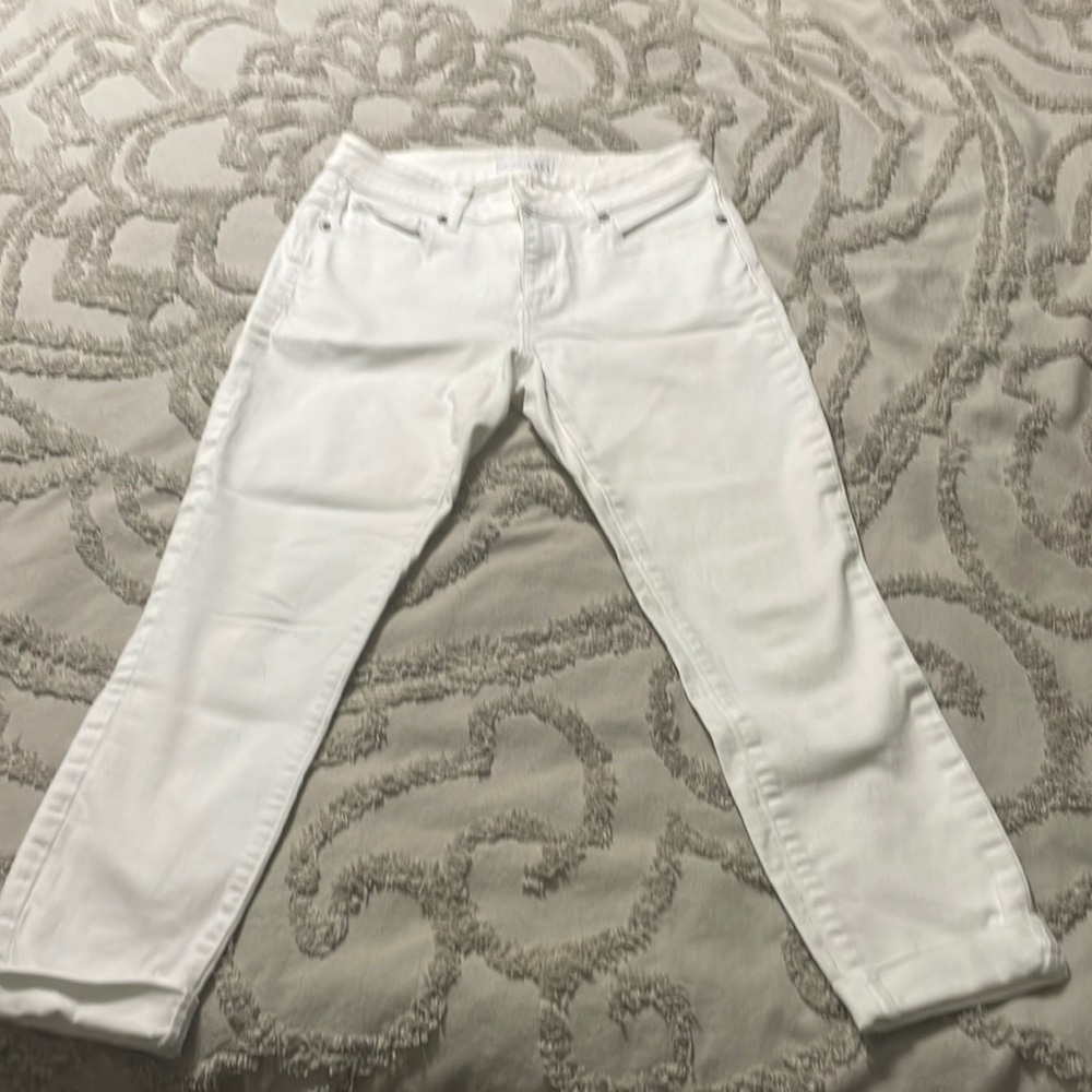 Loft White Denim skinny Jean